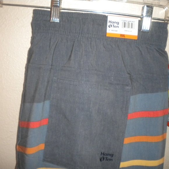 Hang Ten Men's Size XXL Stretch Internal Liner Quick Dry Swim Trunk Shorts NWT - Picture 4 of 6
